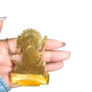 Antique Gold Metal Statue Maa Kaali Idol Showpiece for Home & Office | Hindu Goddess Decorative Murti for Puja & Mandir Office Table Showpiece (6.5cm)