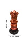 Handcrafted Lion Capital National Emblem Statue Showpiece – Ashoka Pillar Design Resin Stambh Idol for Home Decor, Office Desk, Tabletop & Gifting