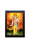 Hitech Bhagwan Shri Ram/Lord shri ram/Jai Shri Ram Laminated photo frame for table, Study & living room, Pooja, gifts-Divine Blessings for Your Home | Synthetic Wood Base and Front Glass, (8 x 6 inch)