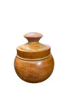 Handcrafted Wooden Jar with Lid | Multipurpose Storage Container for Kitchen, Sugar, salt,dry fruits & Home Décoration.