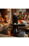 Black Shivling Showpiece for Puja | Lord Shiva Lingam Idol with Base | Religious Decorative Statue for Home Temple, Office & Spiritual Décor | Resin Shivling Murti (Black Finish) Black Shivling Showpiece for Puja | Lord Shiva Lingam Idol with Base | Religious Decorative Statue for Home Temple, Office & Spiritual Décor | Resin Shivling Murti (Black Finish)