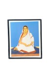 Sree Sree Baroma Wooden Laminated Photo Frame with Stand | Spiritual Religious Decor | Compact Size for Home & Office