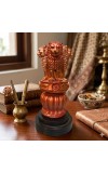 Handcrafted Lion Capital National Emblem Statue Showpiece – Ashoka Pillar Design Resin Stambh Idol for Home Decor, Office Desk, Tabletop & Gifting