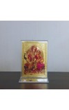 Hitech Sales Gold-Plated Radha Krishna Religious Acrylic Photo Frame Hindu God and Goddess Temple Art Decor for Home, Office, Car Dashboard and Gift Purpose