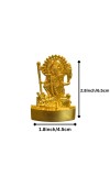 Antique Gold Metal Statue Maa Kaali Idol Showpiece for Home & Office | Hindu Goddess Decorative Murti for Puja & Mandir Office Table Showpiece (6.5cm)