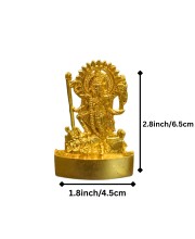Antique Gold Metal Statue Maa Kaali Idol Showpiece for Home & Office | Hindu Goddess Decorative Murti for Puja & Mandir Office Table Showpiece (6.5cm) Antique Gold Metal Statue Maa Kaali Idol Showpiece for Home & Office | Hindu Goddess Decorative Murti for Puja & Mandir Office Table Showpiece (6.5cm)