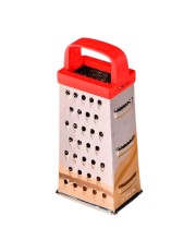 Heavy Duty Stainless Steel 4 Side Grater | 8 Inch Box Grater for Cheese, Vegetables & Fruits | Rust Resistant Kitchen Tool