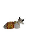 Hitech White Gau MATA Nandi Cow Statue: Murti/Figurine/Showpiece for Religious Pooja, Temple Decoration, Home Decor, and Study Room - Hindu God Gift Item