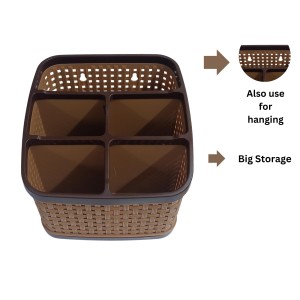 Hitech Sales 5 Section Multi-Purpose Storage Desk top Organizer/Cutlery Holder/Cosmetics Basket/Tooth Brush and Bathrooms Accessories Stand Hitech Sales 5 Section Multi-Purpose Storage Desk top Organizer/Cutlery Holder/Cosmetics Basket/Tooth Brush and Bathrooms Accessories Stand