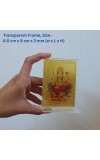 Hitech Sales Baba Lokenath Gold-Plated Religious Acrylic Photo Frame Hindu God and Goddess Temple Art Decor for Home, Office, Car Dashboard and Gift Purpose