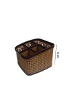 Hitech Sales 5 Section Multi-Purpose Storage Desk top Organizer/Cutlery Holder/Cosmetics Basket/Tooth Brush and Bathrooms Accessories Stand