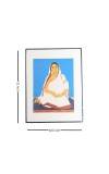 Hitech Sales Wooden Laminated Boro Maa Photo Frame for Pooja Room, Temple, Home Decor, Gift (Free Stand, Tabletop, 8.6 x 11 inches)
