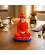 Swami Vivekananda Resin Idol Statue – Inspirational Spiritual Guru Figurine for Home Decor, Office Desk, Study Table & Gifting – Durable Decorative Showpiece