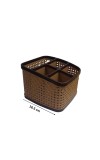 Hitech Sales 5 Section Multi-Purpose Storage Desk top Organizer/Cutlery Holder/Cosmetics Basket/Tooth Brush and Bathrooms Accessories Stand