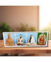 Swami Vivekananda & Ramkrishna Paramahansa & Sarada & Kaalika Devi Photo Frame - Four Pictures in one Frame
