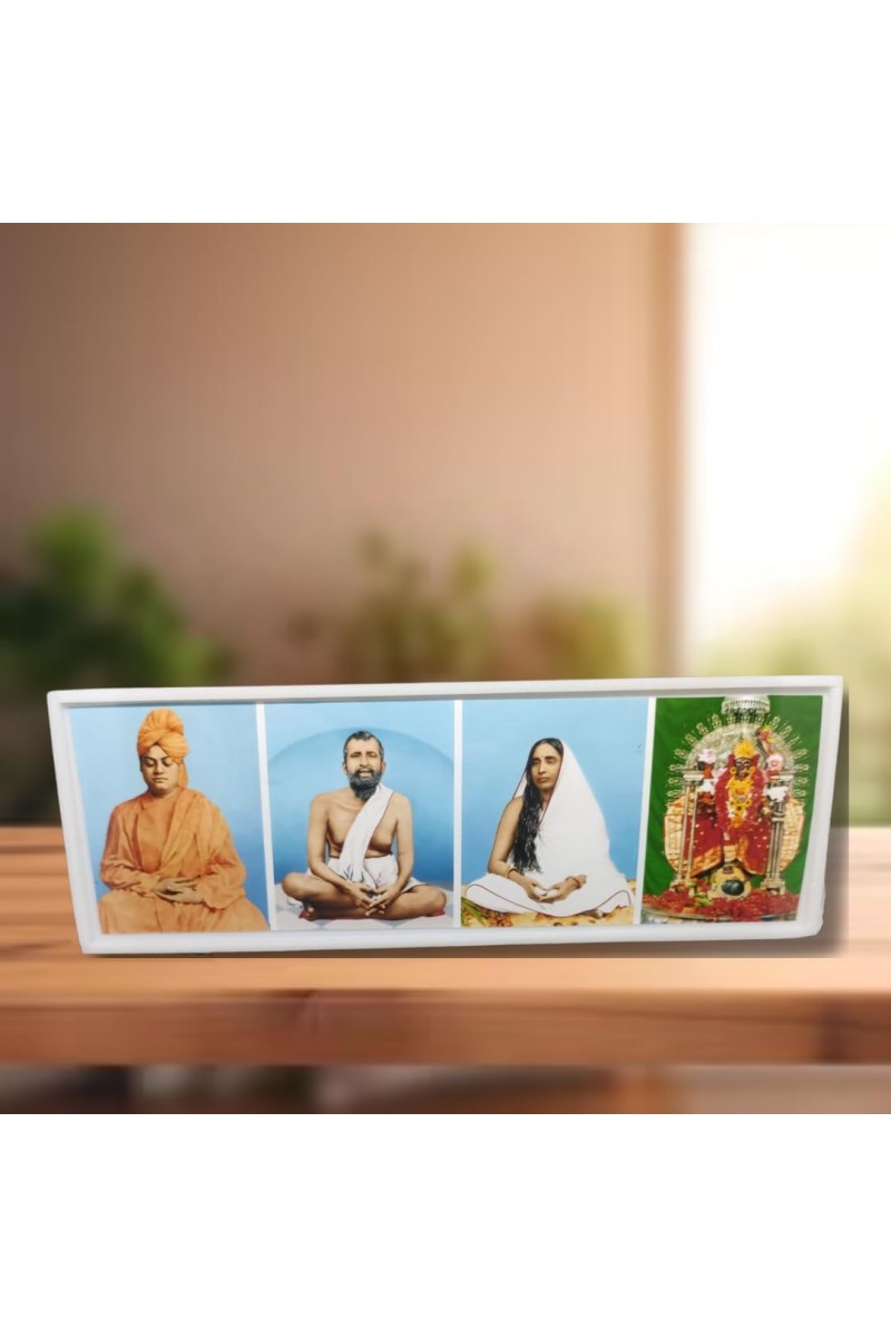 Swami Vivekananda & Ramkrishna Paramahansa & Sarada & Kaalika Devi Photo Frame - Four Pictures in one Frame