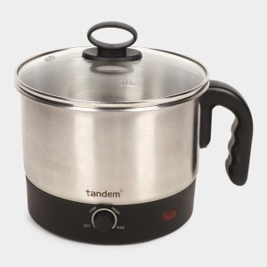 Tandem1.2 L Plastic and Steel Kettle, Plastic and Stainless Steel, 22 X 17.9 X 9.5 cm (Pack of 1)