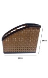 Hitech Sales Plastic Multipurpose Storage Basket Rack Desk Organizer with 4 Sections for Stationery Pen Stand | Cutlery Stand | Bathroom Stand | Set of 2