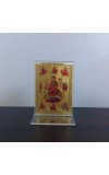 Hitech Sales Maa Durga Gold-Plated Religious Acrylic Photo Frame Hindu God and Goddess Temple Art Decor for Home, Office, Car Dashboard and Gift Purpose