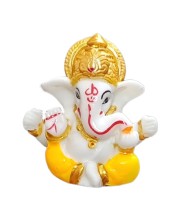 HiTechMart Lord Ganesha Mini Idol for Home, Office, Cardashboard – Divine Hindu God Ganpati Murti for Puja, Decor & Gifting – Vastu & Spiritual Blessings
