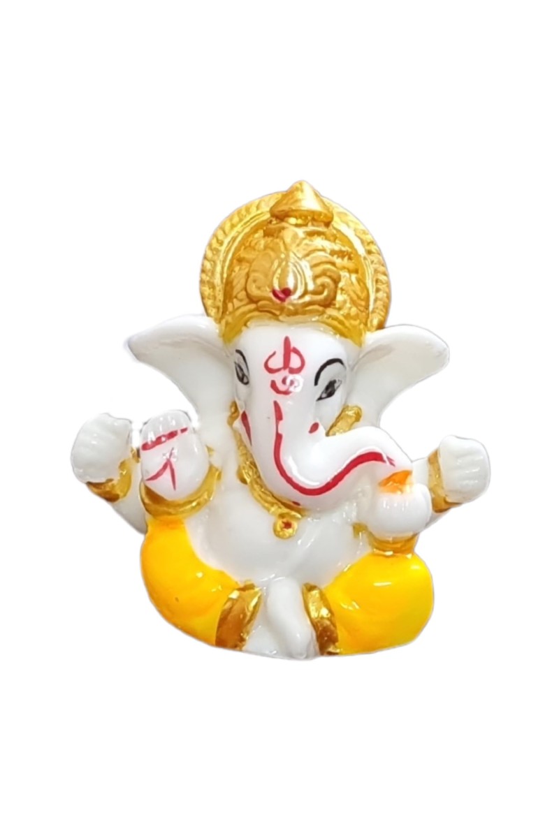 HiTechMart Lord Ganesha Mini Idol for Home, Office, Cardashboard – Divine Hindu God Ganpati Murti for Puja, Decor & Gifting – Vastu & Spiritual Blessings