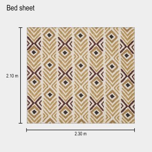 Hitech Sales Brown Polycotton Double Bedsheet | Soft, Durable & Fade-Resistant | Ideal for Double Bed | Easy Care & Washable