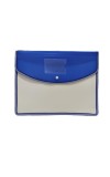 Hitech Sales Envelope Folder, Poly-Plastic A4 Documents File Storage Bag with Snap Button Certificate File Holder Document Folder for Certificates (A4) (Blue)