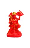 Lord Hanuman with Mountain Resin Idol – Bajrangbali Murti Carrying Parvat – Spiritual Statue for Home Temple, Pooja, Decor & Gifting