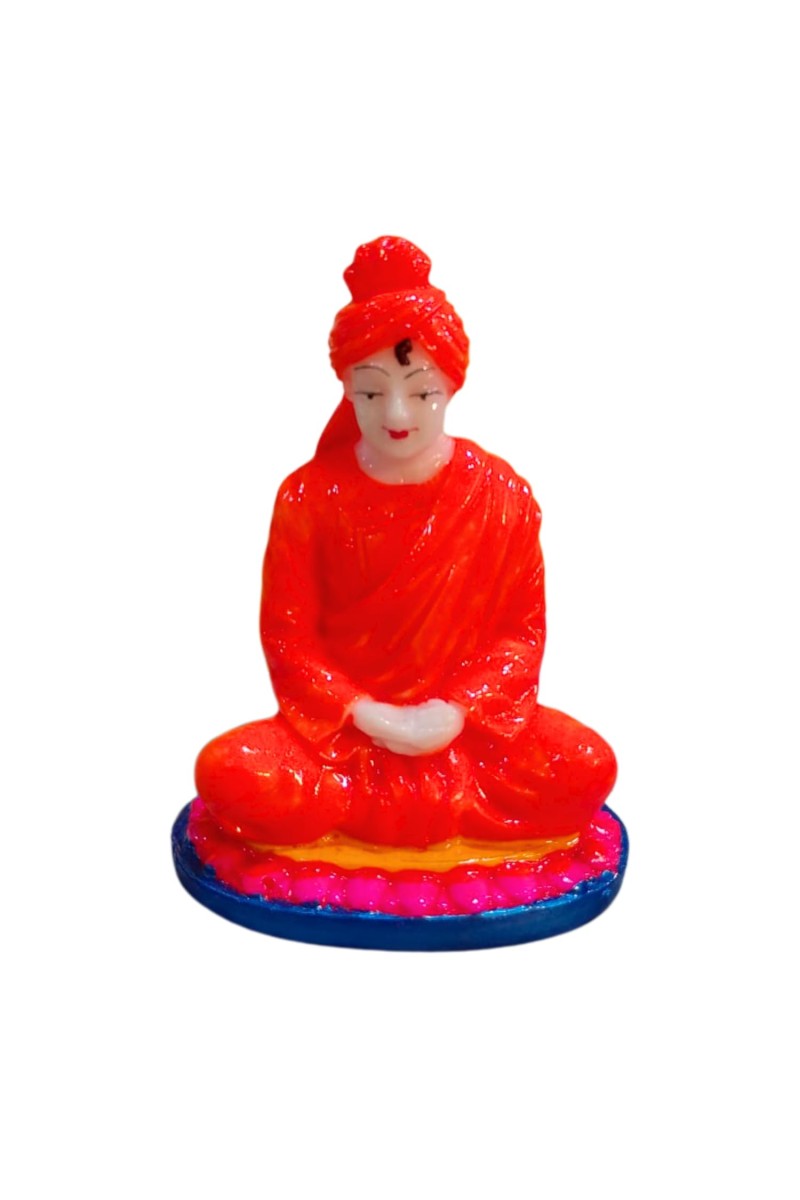 Swami Vivekananda Resin Idol Statue – Inspirational Spiritual Guru Figurine for Home Decor, Office Desk, Study Table & Gifting – Durable Decorative Showpiece