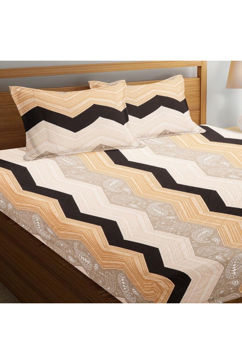 Hitech Sales 120 GSM Microfiber Double Bedsheet | Soft, Durable & Fade-Resistant | Ideal for Double Bed | Easy Care & Washable