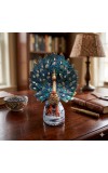 Handcrafted Peacock Showpiece for Home Decor – Colorful Resin Peacock Figurine with Detailed Feather Design – Decorative Tabletop Statue for Living Room, Office & Gift Purpose