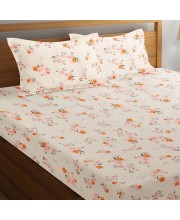 Hitech Sales Microfiber Double Bedsheet -Off White | Soft, Durable & Fade-Resistant | Ideal for Double Bed | Easy Care & Washable