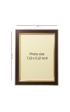 Hitech Sales Rectangular Guru Nanak Printed Photo Frame - Ideal for Pooja Room Décor & Gifting (7 x 9 inches, Brown)