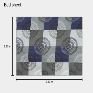 Hitech Sales Blue Microfiber Double Bedsheet | Soft, Durable & Fade-Resistant | Ideal for Double Bed | Easy Care & Washable