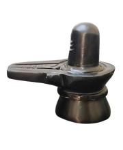 HiTechMart Black Marble Shivling Idol, 3 Inch Lord Shiva Shivalingam Murti for Home Puja and Shivratri, Medium Size, 230g Black Stone Shivling for Worship and Decor HiTechMart Black Marble Shivling Idol, 3 Inch Lord Shiva Shivalingam Murti for Home Puja and Shivratri, Medium Size, 230g Black Stone Shivling for Worship and Decor