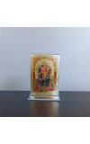 Hitech Sales Bhagwan Biswakarma Gold-Plated Religious Acrylic Photo Frame Hindu God and Goddess Temple Art Decor for Home, Office, Car Dashboard and Gift Purpose