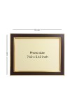 Hitech Sales Sri Ramakrishna Paramahansa and Sarada Devi Polystyrene Photo Frame, Rectangular Printed Photo Frame for Pooja Room, Home Decoration and Gifting (Tabletop, 7 x 9 x 0.9 inches, Brown)