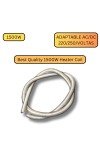 HiTechMart 1500W Heating Element Coil Wire 40.8cm Long Silver Tone (Pack of 1)