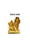 Shri Lakshmi Ganesh Murti with Stone Work Gold Plated Decorative Figurine | Religious Idol for Home Mandir, Office & Festive Decor