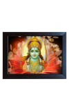 Hitech Bhagwan Ram Laminated Photo Frame || for Table, Study & Living Room, Pooja, Gifts || Divine Blessings for Your Home || Synthetic Wood Base and Front Face - Glass || 8 x 6 inch