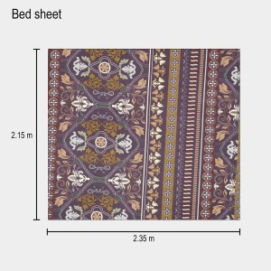 Hitech Sales Brown Geometric Printed Double Bedsheet | Soft, Durable & Fade-Resistant | Ideal for Double Bed | Easy Care & Washable