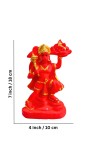 Lord Hanuman with Mountain Resin Idol – Bajrangbali Murti Carrying Parvat – Spiritual Statue for Home Temple, Pooja, Decor & Gifting