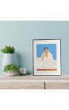 Hitech Sales Borda Wooden Laminated Photo Frame for Pooja Room, Temple, Home Decor, Gift (Free Stand, Tabletop, 8.6 x 11 inches)