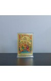 Hitech Sales Gold-Plated Shree Chaitanya Maha Prabhu with Krishna Religious Acrylic Photo Frame Hindu God and Goddess Temple Art Decor for Home, Office, Car Dashboard and Gift Purpose