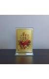 Hitech Sales Gold-Plated Religious Shree Ganesh Acrylic Photo Frame Hindu God and Goddess Temple Art Decor for Home, Office, Car Dashboard and Gift Purpose