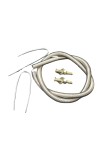 HiTechMart 1500W Heating Element Coil Wire 40.8cm Long Silver Tone (Pack of 1)