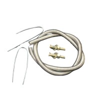 HiTechMart 1500W Heating Element Coil Wire 40.8cm Long Silver Tone (Pack of 1)