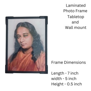 HiTechMart Wooden Photo Frame of Paramahansa Yogananda | Spiritual Leader and Guru Wall Hanging & Table Standong Frame for Home, Temple, and Meditation Room Decor HiTechMart Wooden Photo Frame of Paramahansa Yogananda | Spiritual Leader and Guru Wall Hanging & Table Standong Frame for Home, Temple, and Meditation Room Decor