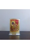 Hitech Sales Makhan Gopal Gold-Plated Religious Acrylic Photo Frame Hindu God and Goddess Temple Art Decor for Home, Office, Car Dashboard and Gift Purpose