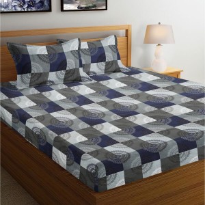 Hitech Sales Blue Microfiber Double Bedsheet | Soft, Durable & Fade-Resistant | Ideal for Double Bed | Easy Care & Washable